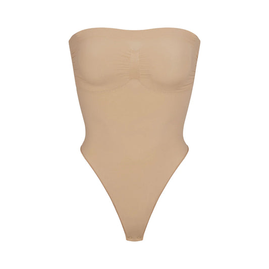 SKIMS Clay Seamless Sculpt Thong Bodysuit UK XS