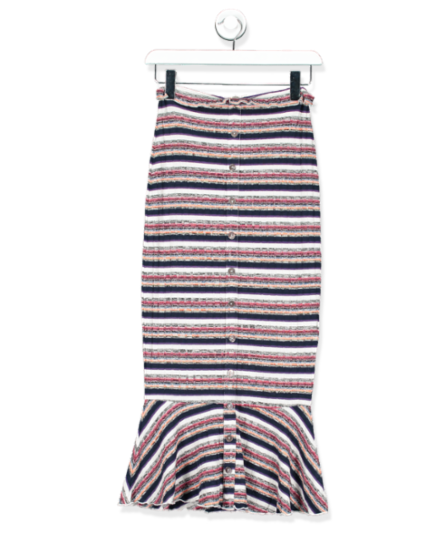 Tularosa stripe strapless knit dress uk XS