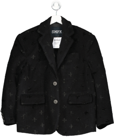 smfk Black Midnight Garden Wool Suit UK S - 7527033503934_Front_kathywilliamsmarketing.png