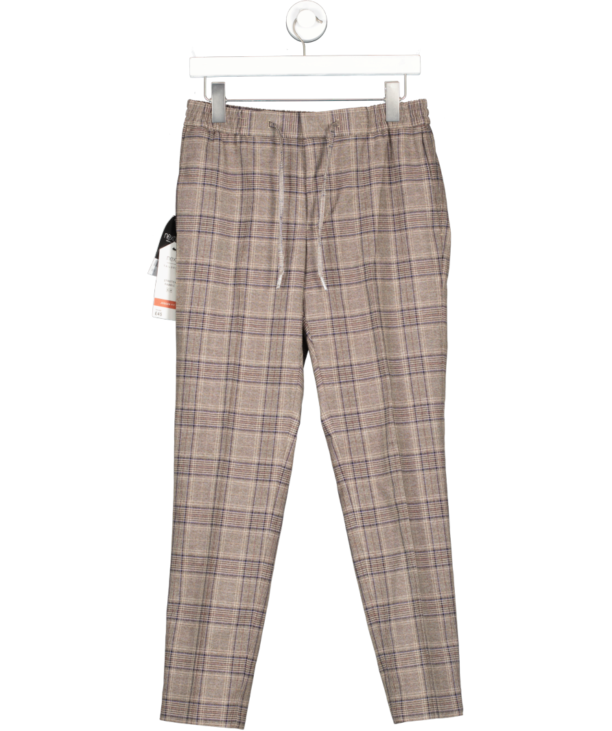 Next Brown Jogger Fit Trousers W30