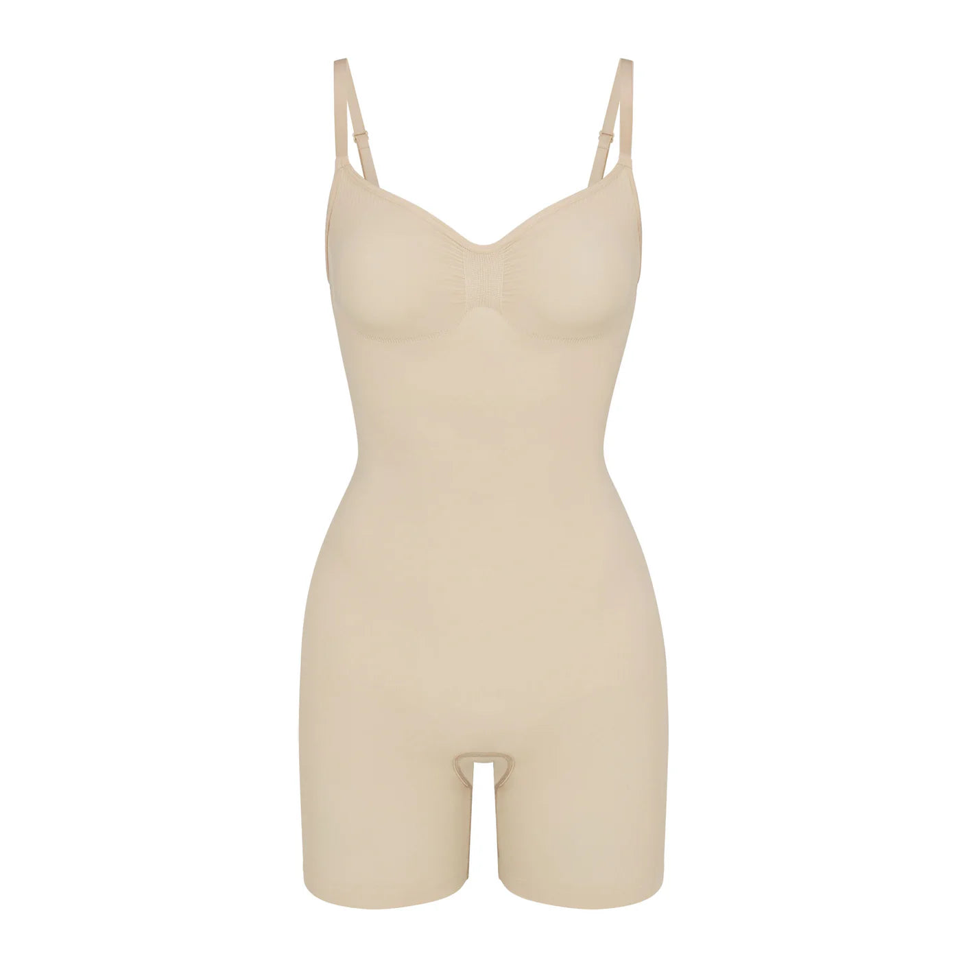 SKIMS Sand Seamless Sculpt Bodysuit Mid Thigh UK M