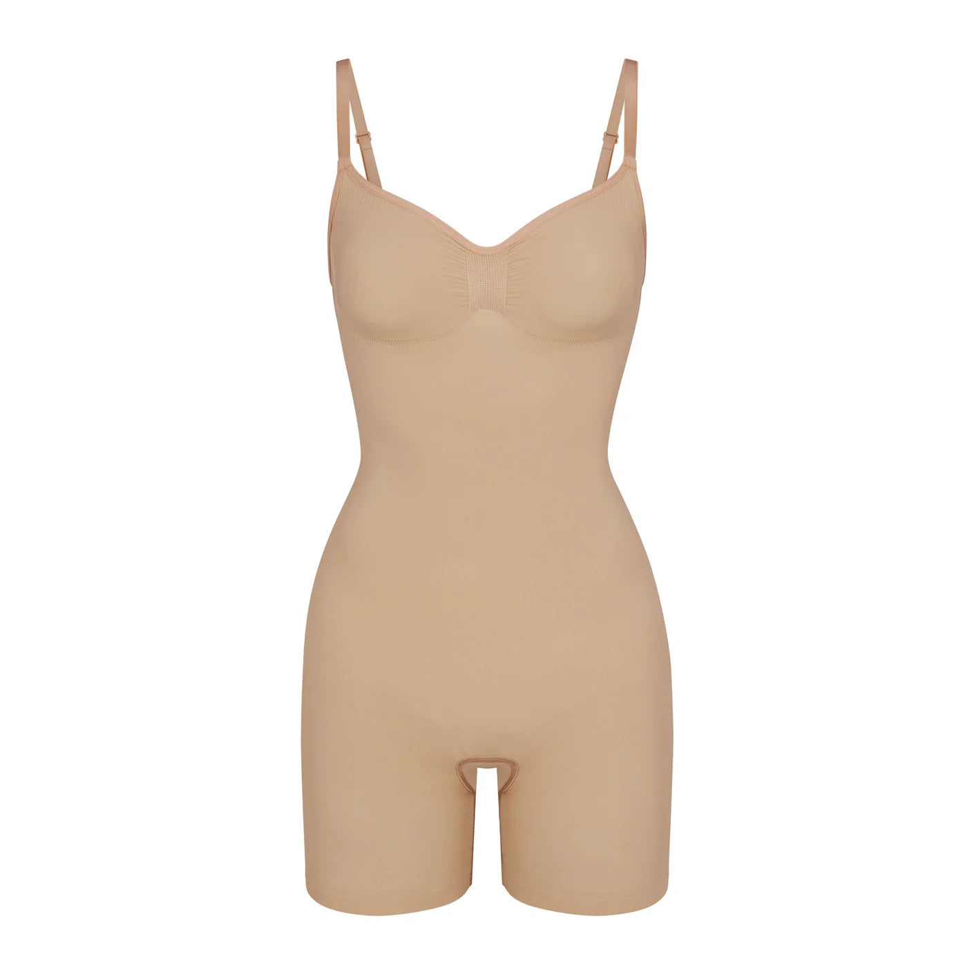 SKIMS Clay Seamless Scupt Mid-thigh bodysuit UK M